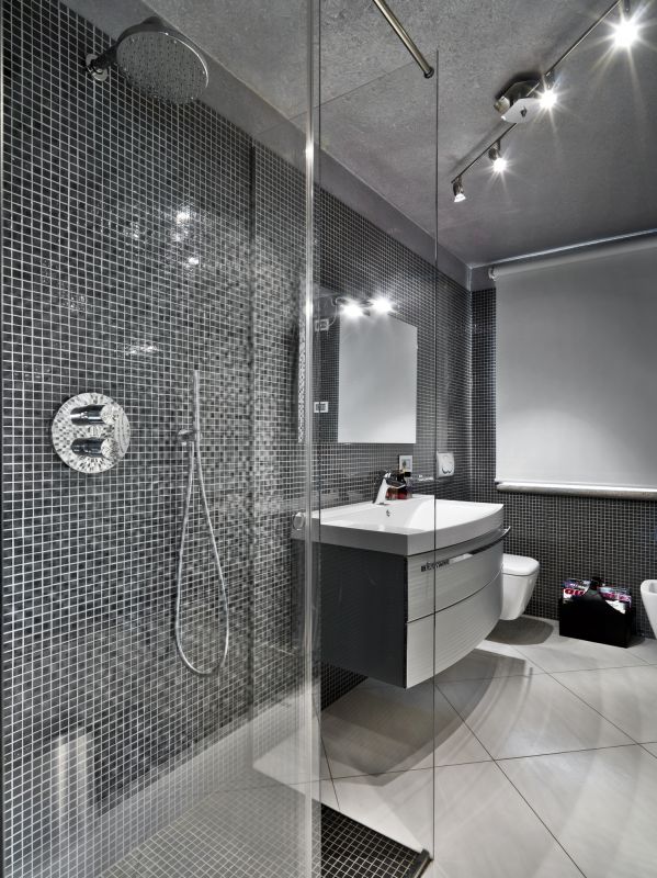 Rain Shower Head in Modern Setting